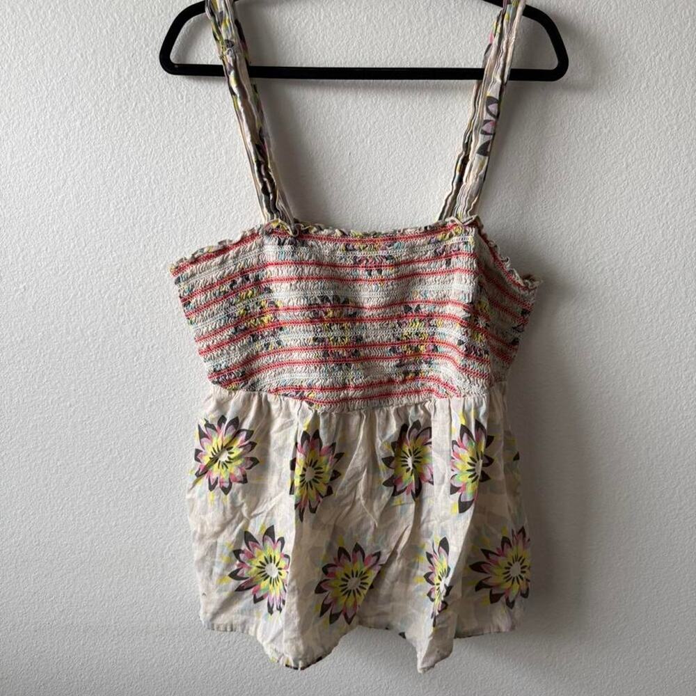 Vintage early 2000s colorful floral top